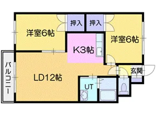 パールハイム栄町【3階】の間取り