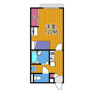 スタンドアップ錦町【2階】の間取り