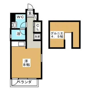 リバーサイドコート【2階】の間取り