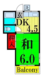 原田コーポ【2階】の間取り