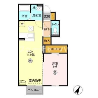 グランドソレーユ【1階】の間取り
