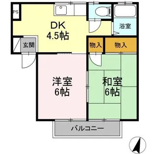 レジデンスJIN【1階】の間取り