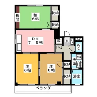 メゾン・山崎 B【2階】の間取り