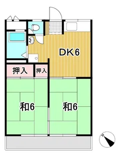 サンパール葉月【2階】の間取り