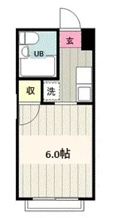 クロノス淵野辺本町【2階】の間取り