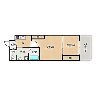 Kaunis都島【3階】の間取り