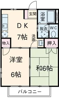 ハッピネスE【1階】の間取り