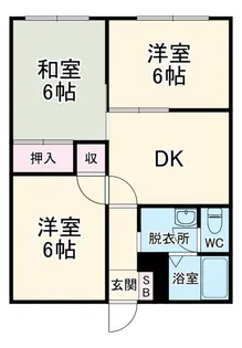 コーポ松沢【1階】の間取り