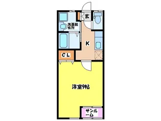 プランドール札元【2階】の間取り
