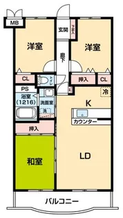メゾン・ド・フェリエ【3階】の間取り