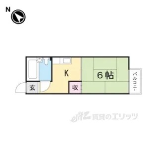 みくも西ハイツ【2階】の間取り