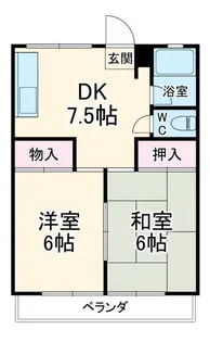 塚場ハイツIII【1階】の間取り