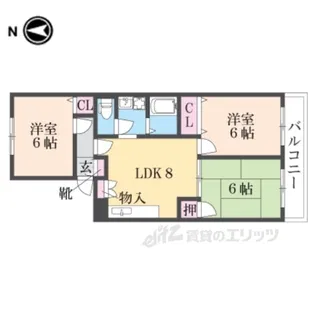 グリーンヒルズ2【1階】の間取り