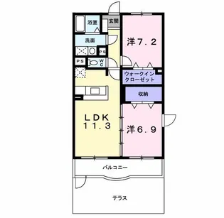 シャルマンレジデンス【1階】の間取り