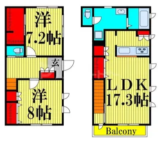 タウンライズ・コート【1階】の間取り