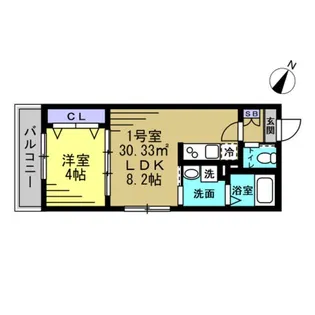 シティエスケイプ行徳【1階】の間取り