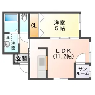 ラッシュフォード類家【2階】の間取り