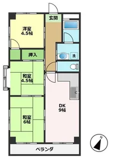 マンションロイヤル【3階】の間取り