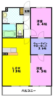 グランヴィータ A【2階】の間取り