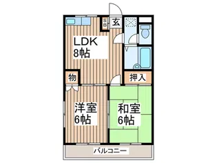 グランデアライ【3階】の間取り