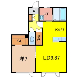 Xenial(ジニアル)【1階】の間取り