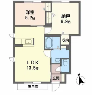 Bell Court【1階】の間取り