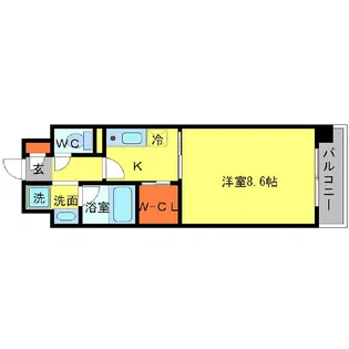 Jeune.K【4階】の間取り