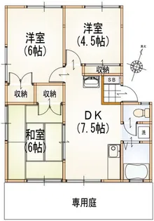 サニーヒル真鶴1号館【1階】の間取り