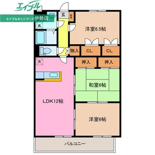 メゾン ド プレヌ【3階】の間取り