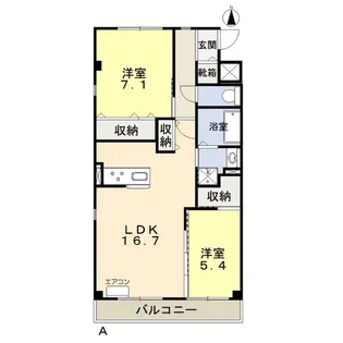 クレセント中仙道6【3階】の間取り
