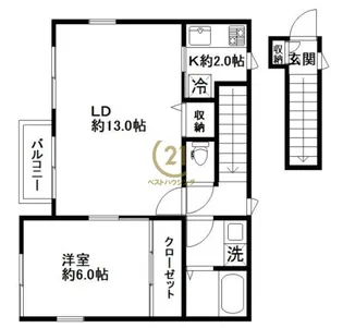 東京都新宿区西早稲田1【一戸建】の間取り