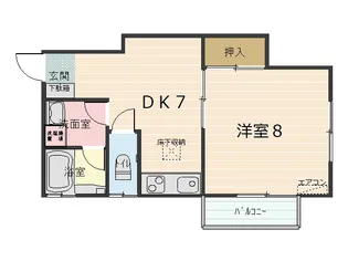 コンフォート21A【2階】の間取り