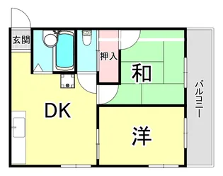 ハイツセイゲツ【2階】の間取り