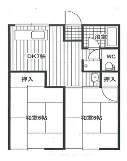 シティーハイムニュー中野【2階】の間取り