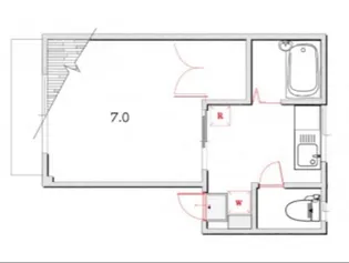 岡山県岡山市中区浜【マンション】の間取り