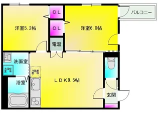 エフ アセシア アメニテ【3階】の間取り