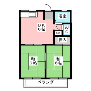 タウニィ城北【2階】の間取り