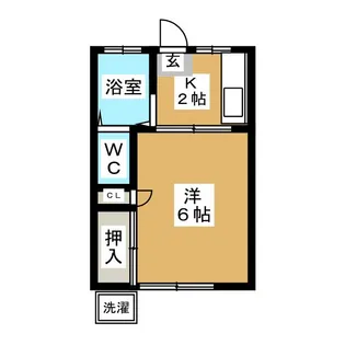 1Kの間取り画像