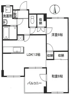 ハウス折戸通り【3階】の間取り