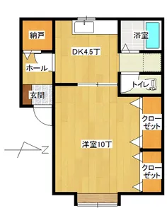 ピアチェーレ・ウーノ【2階】の間取り