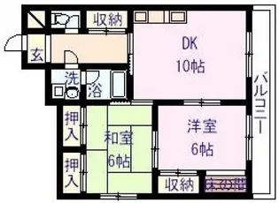 アメニティー伊島【4階】の間取り