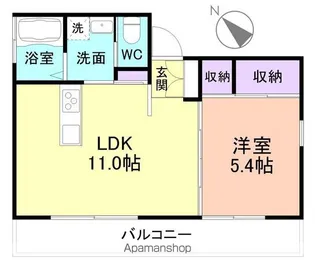 コーポ華【2階】の間取り
