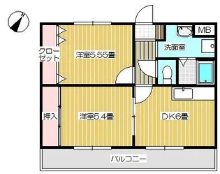 ラ・プラージュ【1階】の間取り