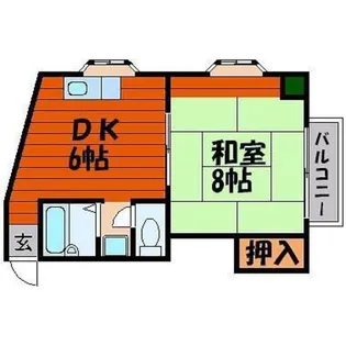 グリンベルI【3階】の間取り