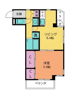 KMコート【3階】の間取り