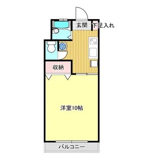 ウスイハイツB【2階】の間取り
