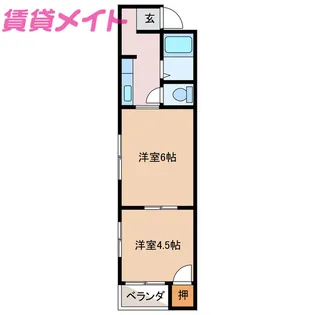 Mキューブ【3階】の間取り