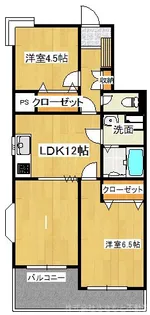 ソレイユアヴリル【2階】の間取り