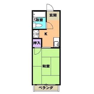 シティハイツII【2階】の間取り
