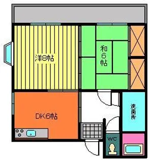 メゾンドディアール【2階】の間取り
